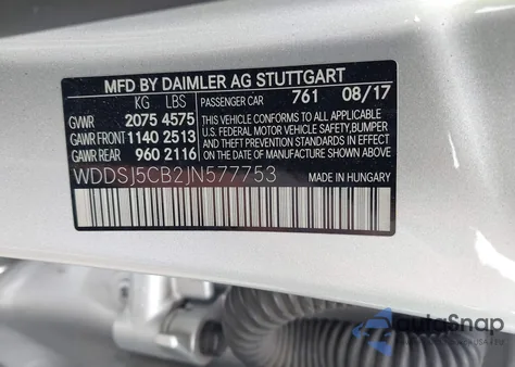 2018 Mercedes-Benz Amg Cla 45 4Matic z USA, uszkodzony, nr VIN WDDSJ5CB2JN577753